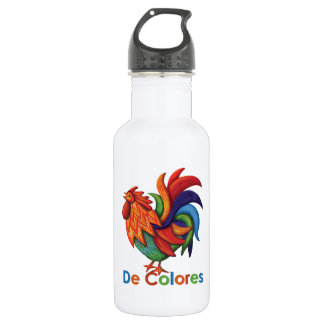 De Colores Rooster Gallo Water Bottle (18 oz)