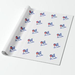 De Cuba flag  🇨🇺 Wrapping Paper