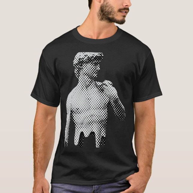 De David Marble Statue Michelangelo Renaissance Me T-Shirt (Front)