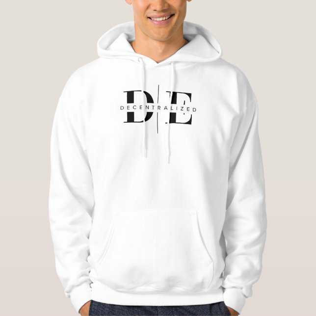 DE Decentralised DeFi-Inspired for Web3 Hustlers Hoodie (Front)