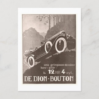 De Dion Bouton Vintage Ad Postcard