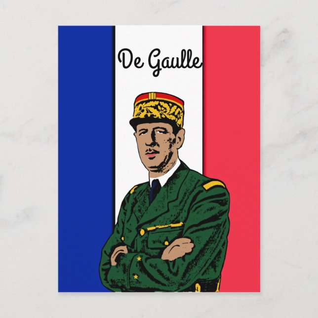 De Gaulle Postcard (Front)