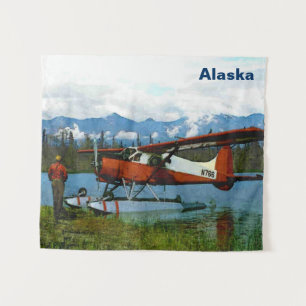 De Havilland Beaver Floatplane - Alaska Tapestry