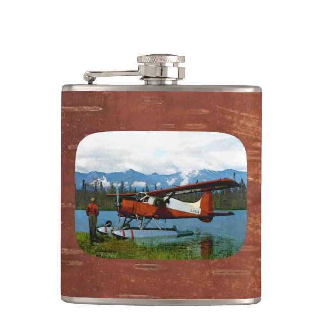 De Havilland Beaver Floatplane Hip Flask (Front)