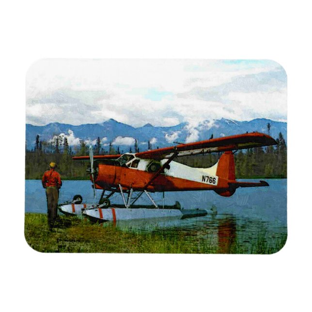 De Havilland Beaver Floatplane Magnet (Horizontal)