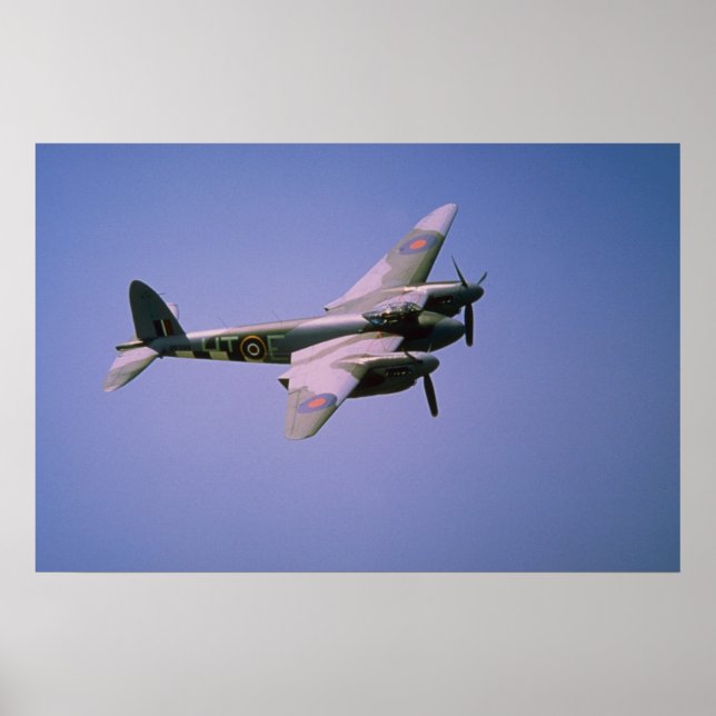 De Havilland DH-98 "Mosquito" T-3, in flight at Bo Poster (Front)