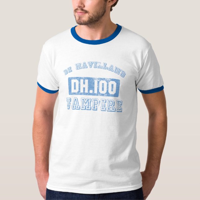de Havilland Vampire - BLUE T-Shirt (Front)