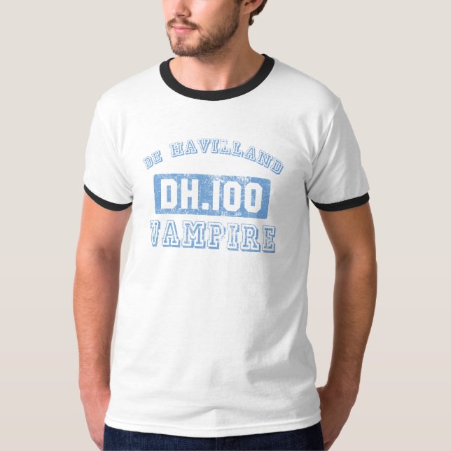 de Havilland Vampire - BLUE T-Shirt (Front)