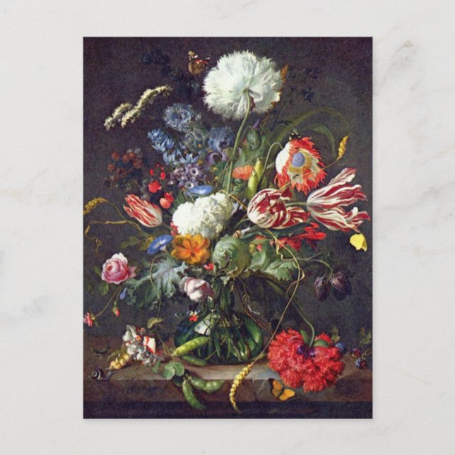De Heem Flower Postcard (Front)