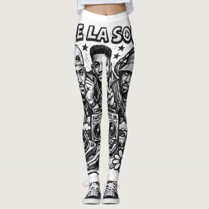 De La Soul Hip Hop Tribute Vintage Streetwear  Leggings