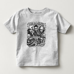 De La Soul Hip Hop Tribute Vintage Streetwear Toddler T-Shirt