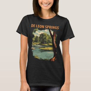 De Leon Springs Forest River Green Travel T-Shirt
