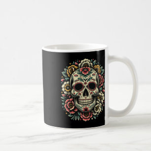 De Los Muertos Day Of The Dead Sugar Skull Hallowe Coffee Mug