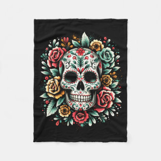 De Los Muertos Day Of The Government Agencyd Sugar Fleece Blanket