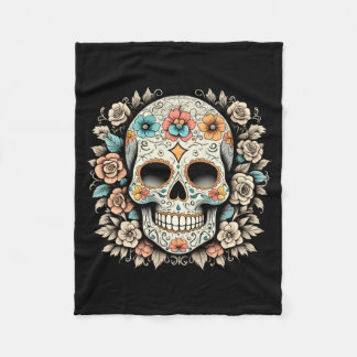 De Los Muertos Day Of The Government Agencyd Sugar Fleece Blanket