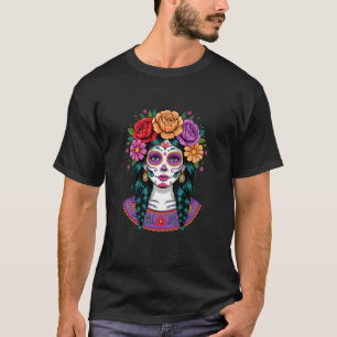 De Los Muertos La Catrina Day of The Dead Women Su T-Shirt