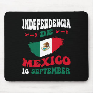 De Mexico Flag Pride Mexican Independence Day  Mouse Pad