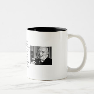 De-mythologicalize Rudolf Karl Bultmann Two-Tone Coffee Mug