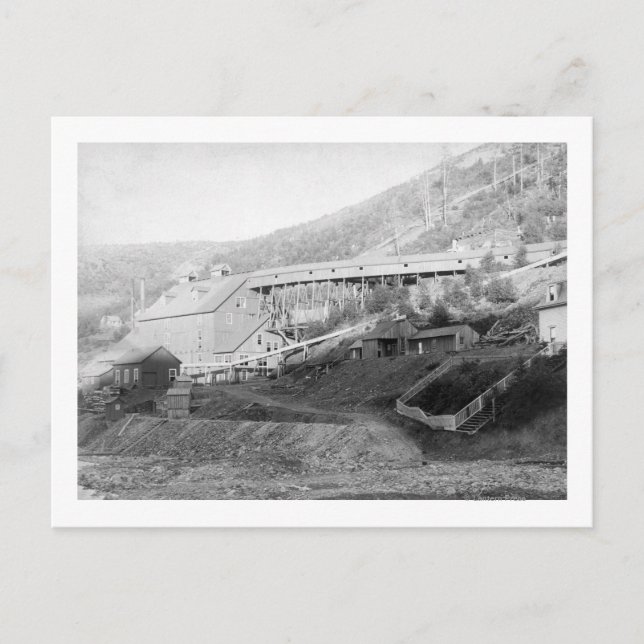 De Smet Gold Stamp Mill in Central City Postcard (Front)