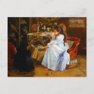 De soirée by Romà Ribera (1894) Postcard