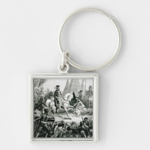 De Soto Discovering the Mississippi Key Ring