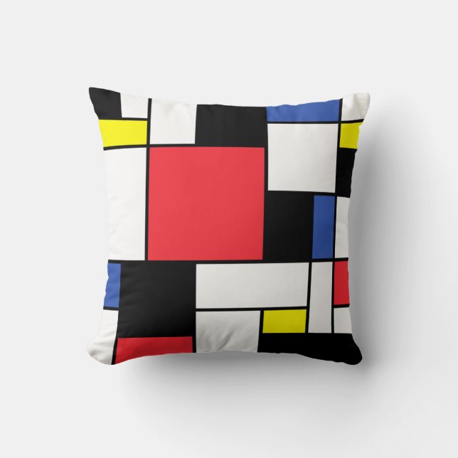 De Stijl Neoplastic Art Cushion (Front)
