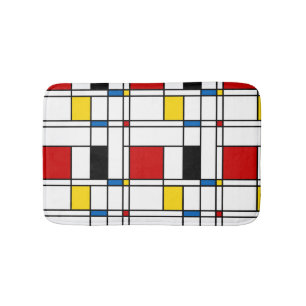 De Stijl Pattern Bath Mat