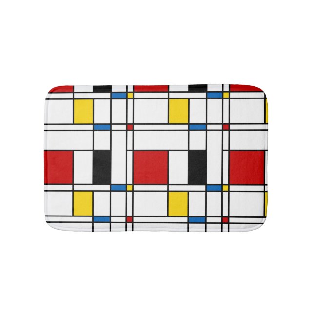 De Stijl Pattern Bath Mat (Front)