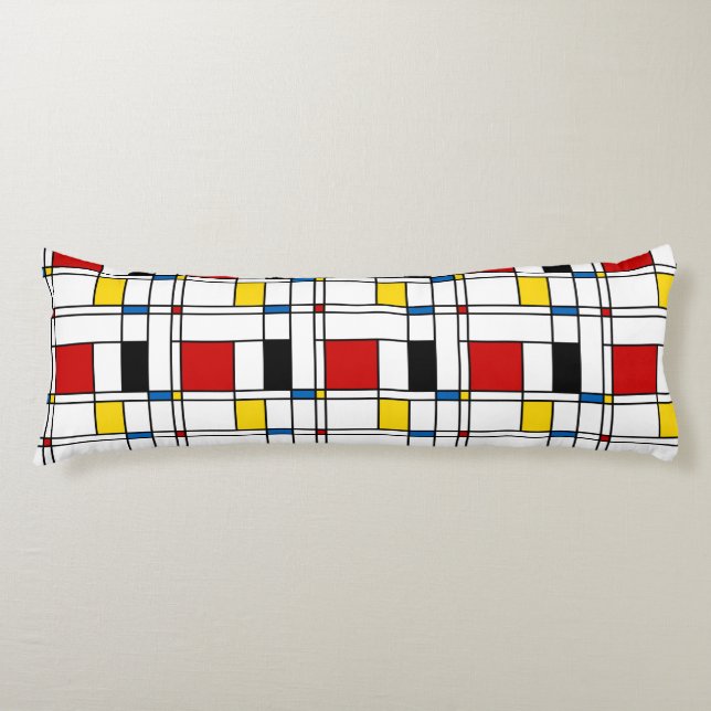 De Stijl Pattern Body Cushion (Front)