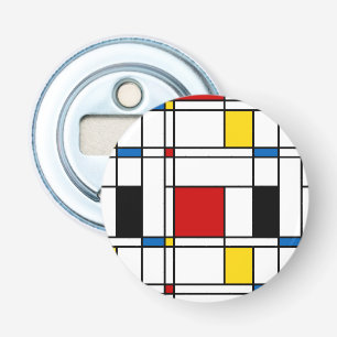 De Stijl Pattern Bottle Opener