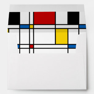 De Stijl Pattern Envelopes