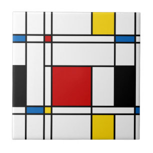 De Stijl Pattern Tile