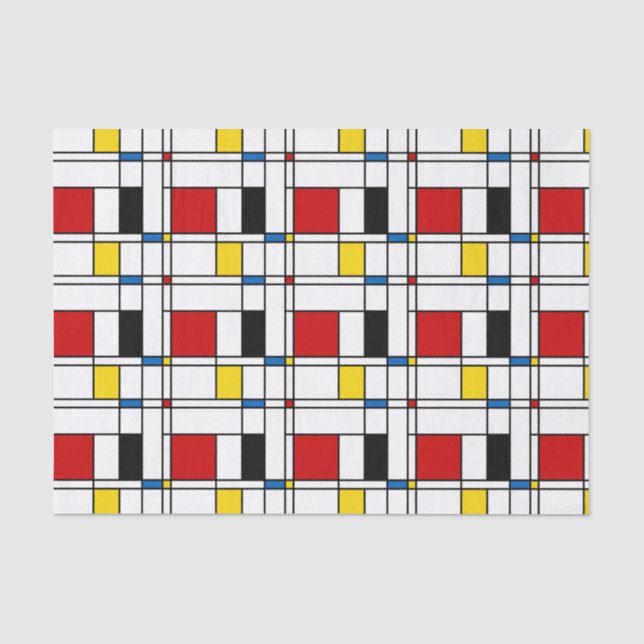 De Stijl Pattern Tissue Paper (Front)
