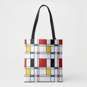 De Stijl Pattern Tote Bag