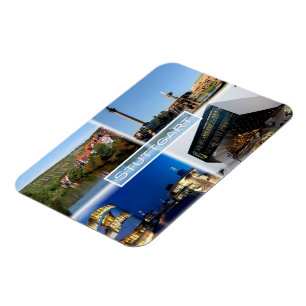 DE Stuttgart - River Neckar - Schlossplatz - Magnet