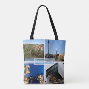DE Stuttgart - River Neckar - Schlossplatz - Tote Bag