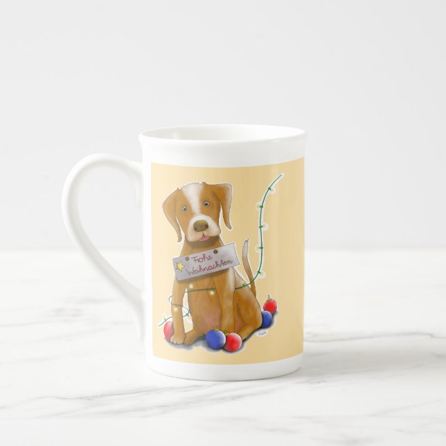 DE Tasse Hund Bone China Mug (Left)