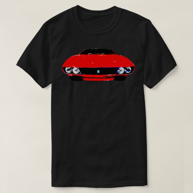 De Tomaso Mangusta 1960s Italian classic red T-Shirt (Design Front)