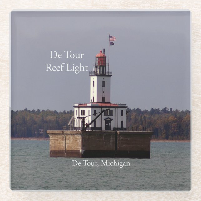 De Tour Reef Light glass coaster (Front)