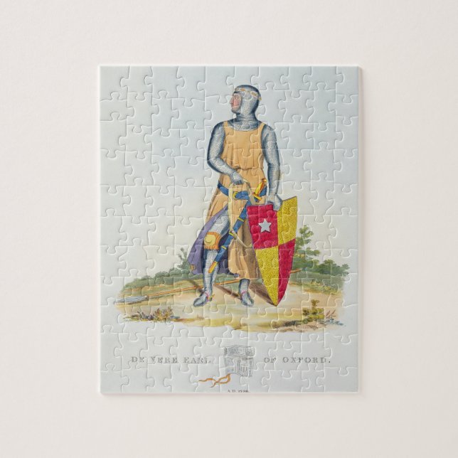 De Vere, Earl of Oxford, 1280, from 'Ancient Armou Jigsaw Puzzle (Vertical)
