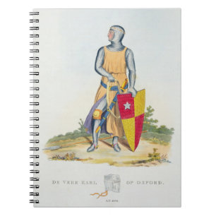 De Vere, Earl of Oxford, 1280, from 'Ancient Armou Notebook