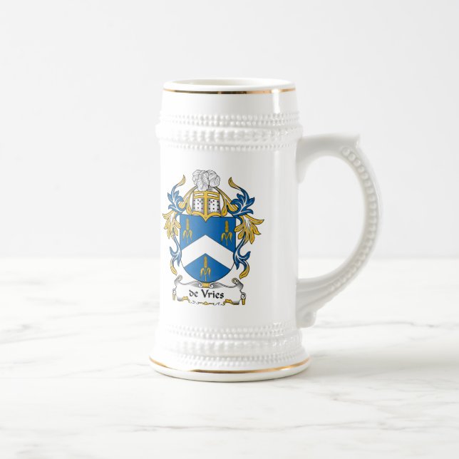 de Vries Family Crest Beer Stein (Right)