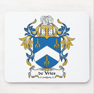 de Vries Family Crest Mouse Pad