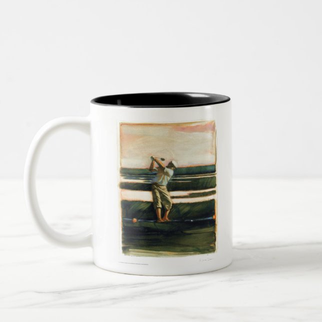 DEA24 Golfer.tif Two-Tone Coffee Mug (Left)