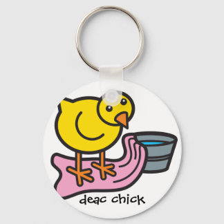Deac chick keychain