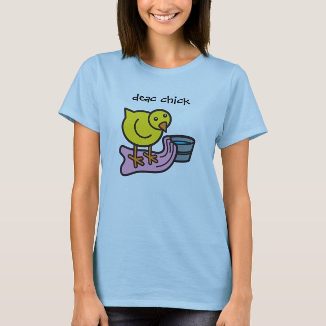 Deac Chick with Towel and Basin T-Shirt (Front)