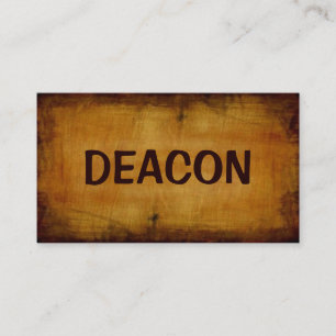 Deacon Antique Business Card