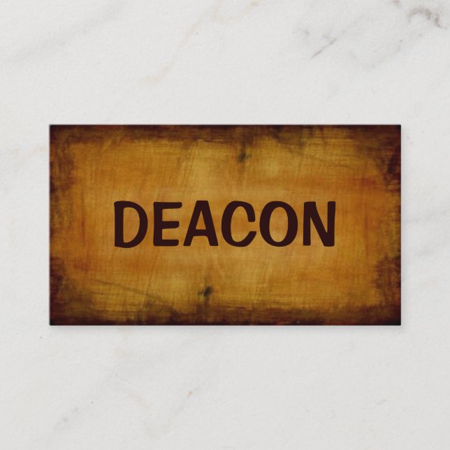 Deacon Antique Business Card (Front)