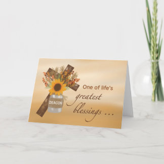 Deacon Clergy Appreciation Month with Sunflower Card