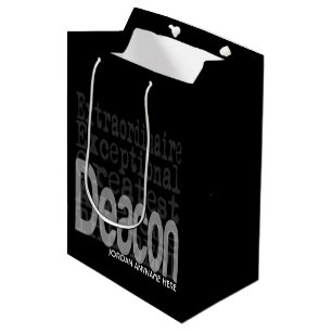 Deacon Extraordinaire CUSTOM Medium Gift Bag